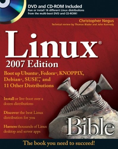 Télécharger Linux Bible 2007 Edition: Boot Up to Fedora, KNOPPIX, Debian, SUSE, Ubuntu, and 7 Other Distribution Livre PDF Gratuit