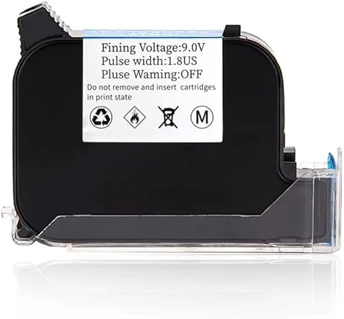 Ink Cartridge 2588 42ML Black Red Blue Green 12. 7mm Print Height Compatible with Handheld Inkjet Printer(1 Blue)