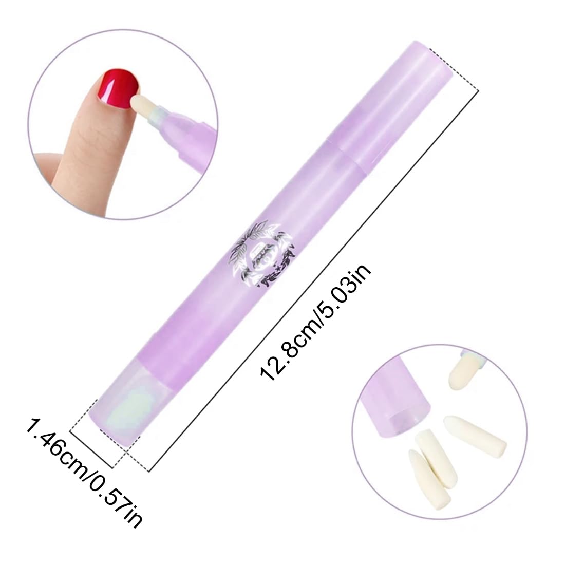 Pluma Correctora de Esmalte de Uñas, Herramienta de Corrección, Removedor