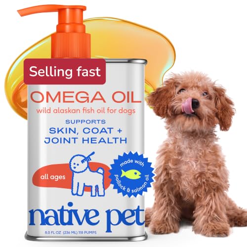 Native Pet Omega 3 Fish Oil for Dogs & Cats...