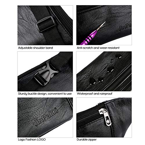 KKmoon Saco de cintura de peito de moda masculina multicamadas de grande capacidade casual para viag