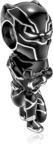 Dije de plata S925 para pulsera collar de plata de ley colgante de superhéroe para mujeres y niñas