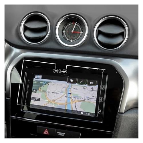 Film protection verre trempé autoradio Suzuki Vitara 2016-2019 écran LCD GPS 7" anti-rayures