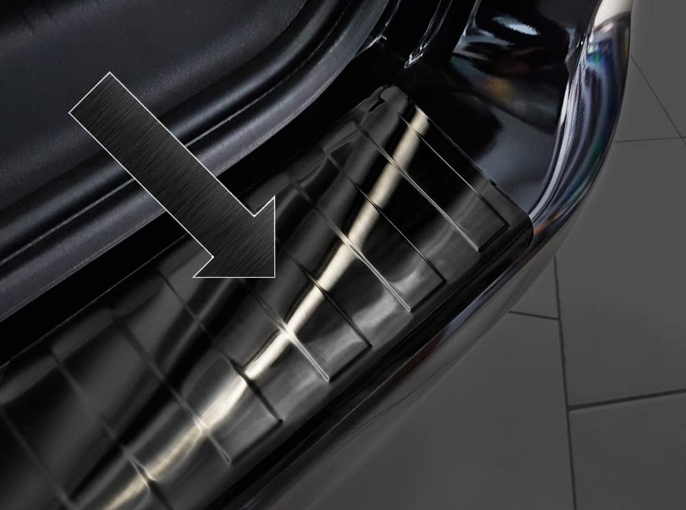 Protector para borde de carga, acero inoxidable, grafito, compatible con Citroen Berlingo 3ª generación, también modelo XL a partir de 06.2018-3245186
