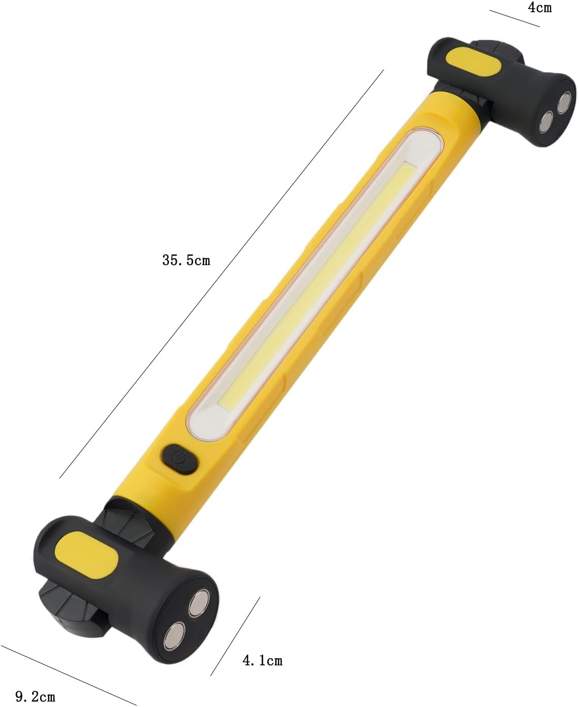Rechargeable COB Work Light, Up to 2000 Lumens, 5000mAh, Warm/Natural/Cool Light, Magnetic Inspection Light with USB-C for Garage, Mechanic and Auto Repair
