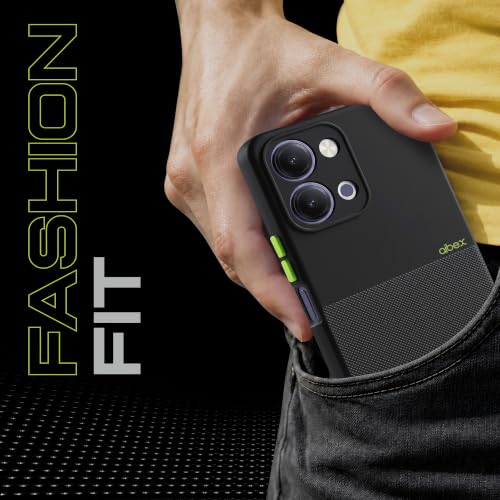 Image of AIBEX Premium Back Cover Case Compatible for Vivo Y21 5G / Vivo Y11 5G | Scratch & Drop Tested Shockproof Matte Texture Case with Soft Microfibre Lining | Slim Fit with Anti-Scratch Finish - Black