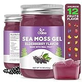 OALSE Irish Sea Moss Gel- Real Sea Moss and Elderberry Mixture - 15OZ Wildcrafted Sea Moss Advanced Gel-15OZ Elderberry Flavor
