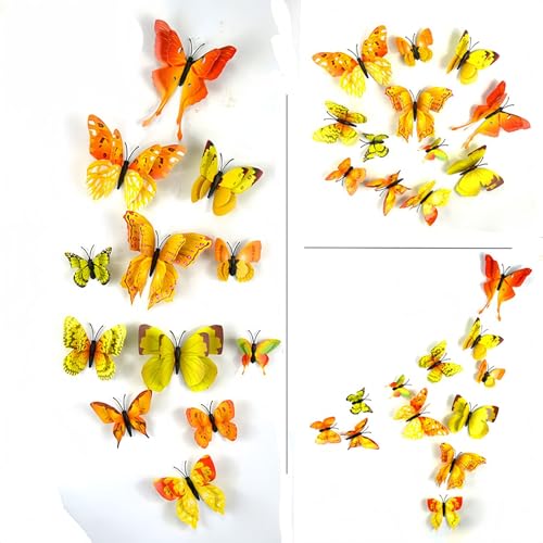 Imanes decorativos románticos mariposas set 12 miniatura 2