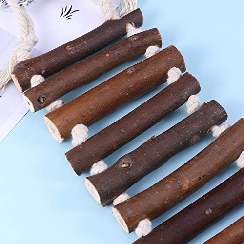 UEETEK Naturals Rope Ladder Bird Toy Flexible Bridge Swing Ladder for Parrots Pet Trainning - Image 6