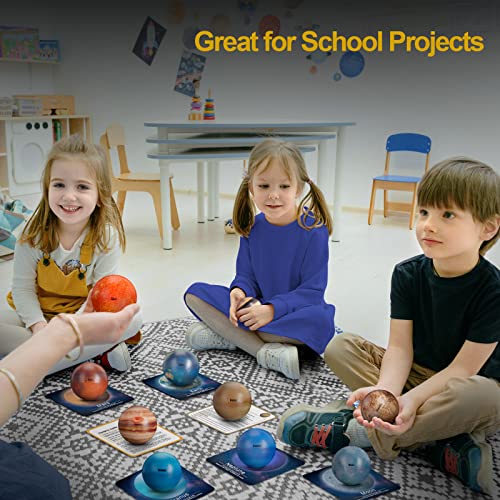 Solar System Planet Balls For Kids Set Of 10, Planet Bouncy Balls For Kids Early Learning, Hand Squeeze Sensory Ball Toy, Anti Stress Ball Stress Relief Fidget Toy For Kids, Children Space Themed Gift #TOP2