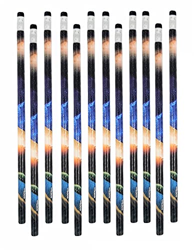 Lápices Zugar Land 7.5" con Diseño Espacial Pack x24 miniatura 2
