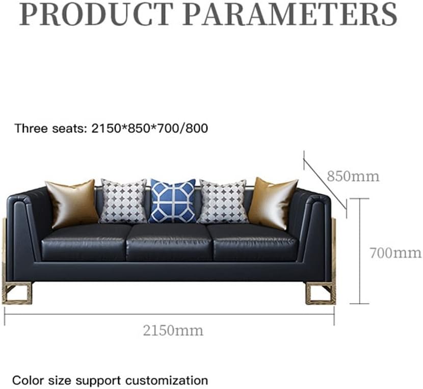 Living Room Sofa 3 Seat Lounge Suitable for Home Or Office Leather Recliner Armchair Furniture