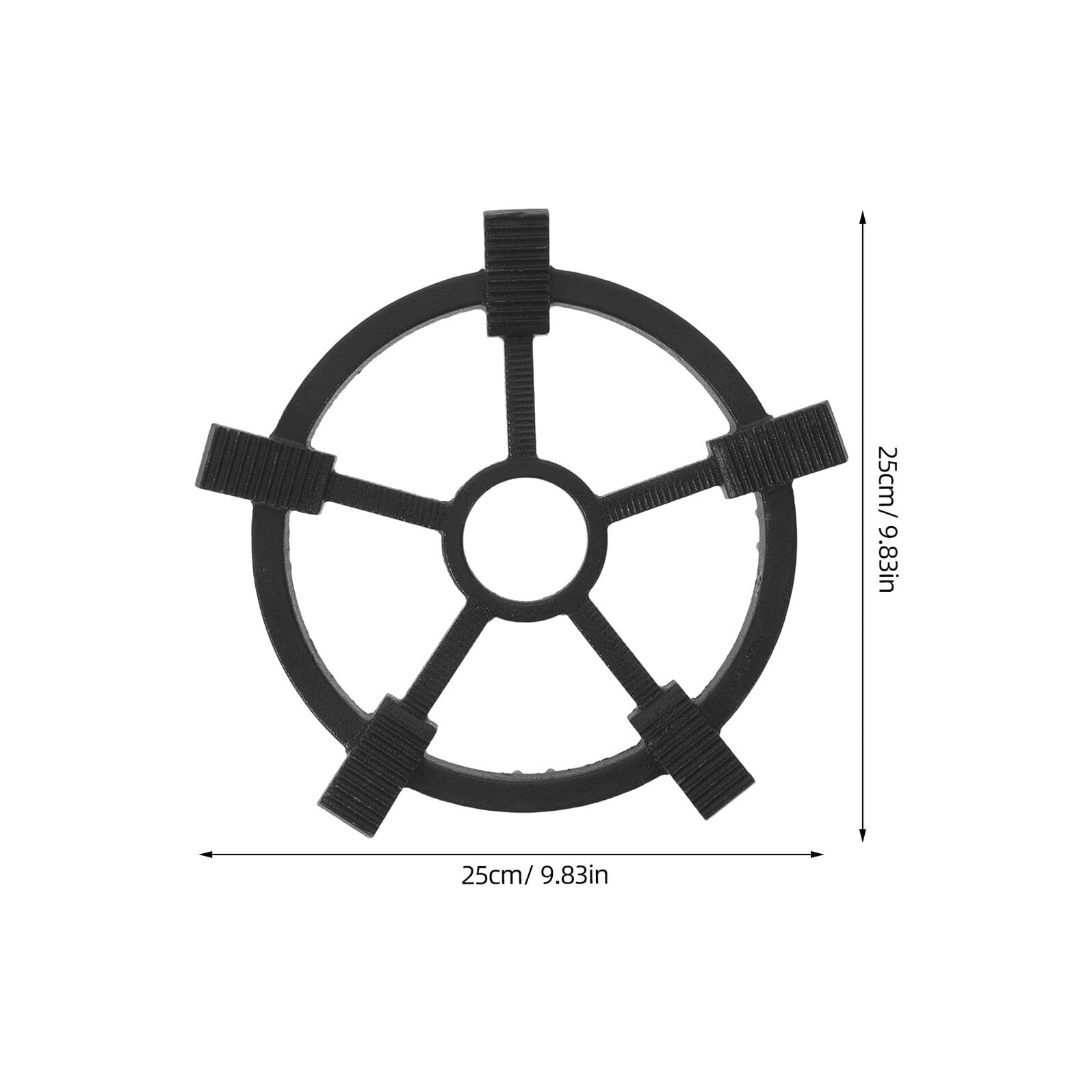 NUOBESTY Soporte Antideslizante Resistente al Calor para Estufa de Gas Adecuado para Cocina Segura y Estable de Hierro Fundido Rejilla para Olla y Cafetera