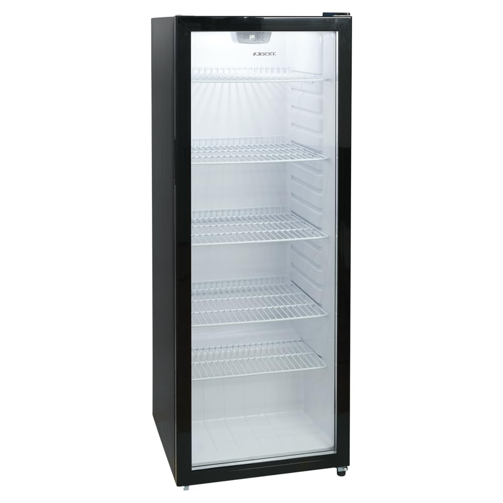 Jocel Vitrina expositora nevera JEXP-014702, 245L, Luz LED, Termostato regulable