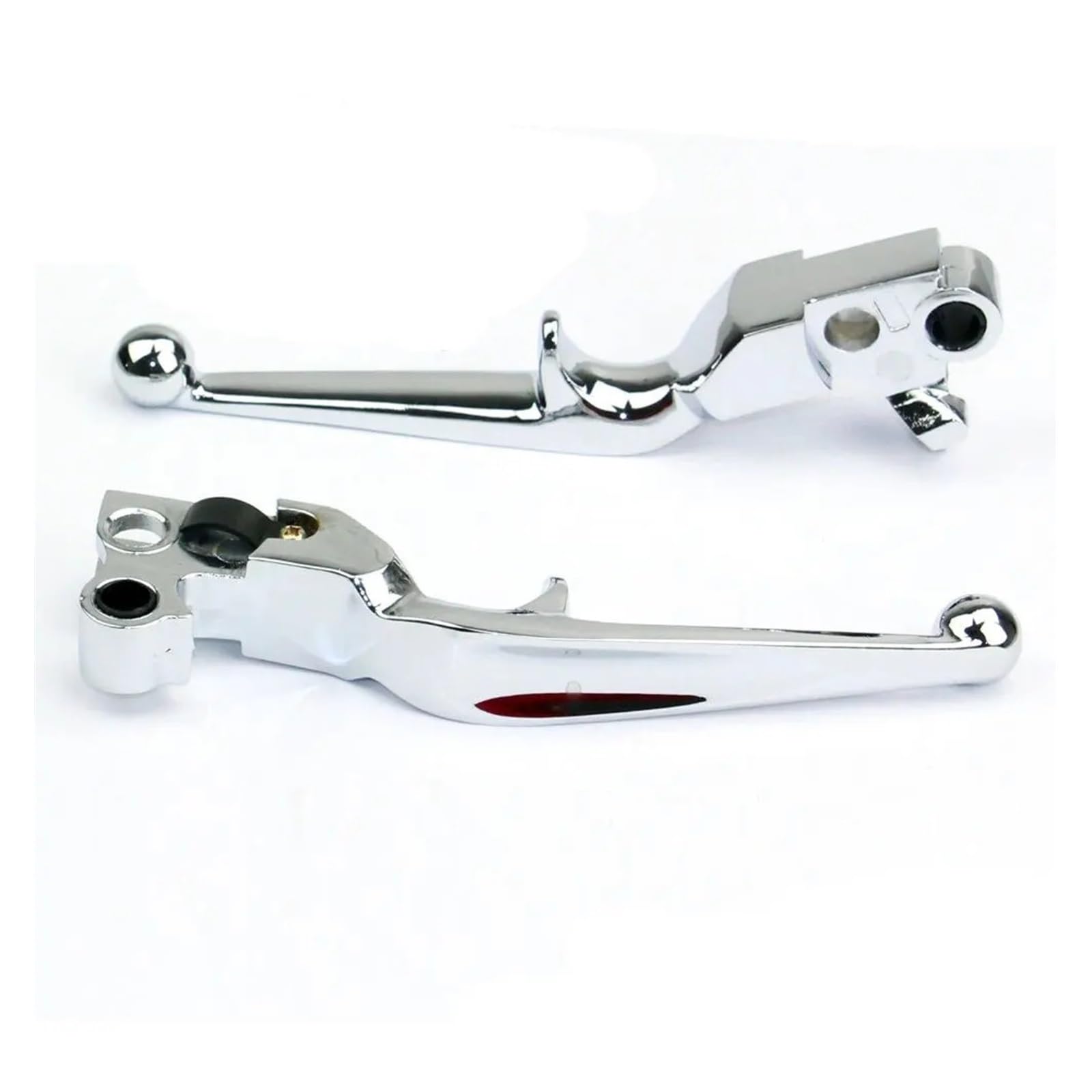 Mwbdjfod Silver Chrome Motorcycle Aluminum Pump Handle Lever Brake Clutch For Ha&Rley Dyna Sportster Xl883 Xl1200 Softail Touring Flhr 1996-2010 Handlebar Clutchs Brakes Levers