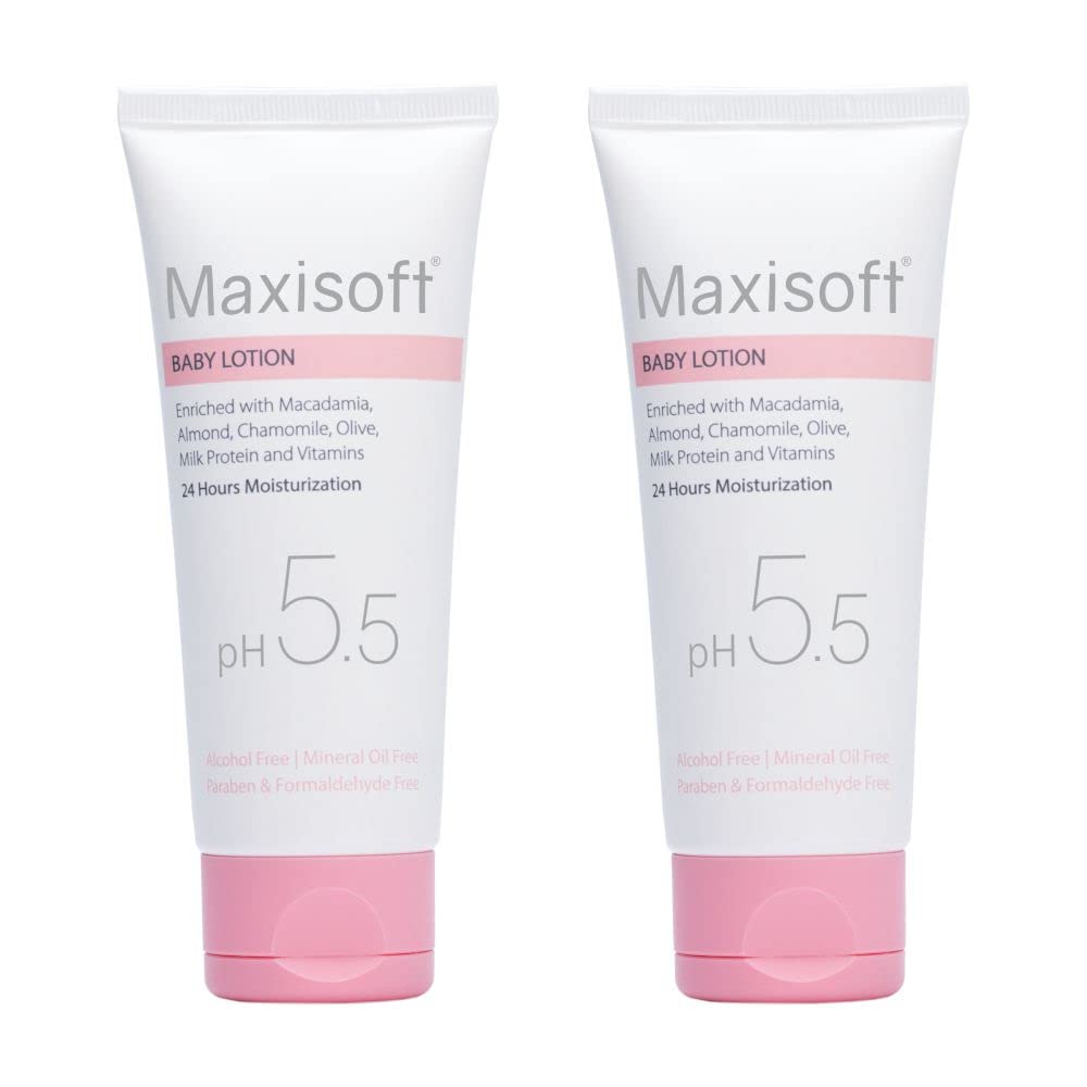 Maxisoft Baby Lotion for Moisturizing Soft & Dry Skin for Kids | Natural Baby Lotion | for All Skin Types (100 ml Tube - Pack of 2)-image-39