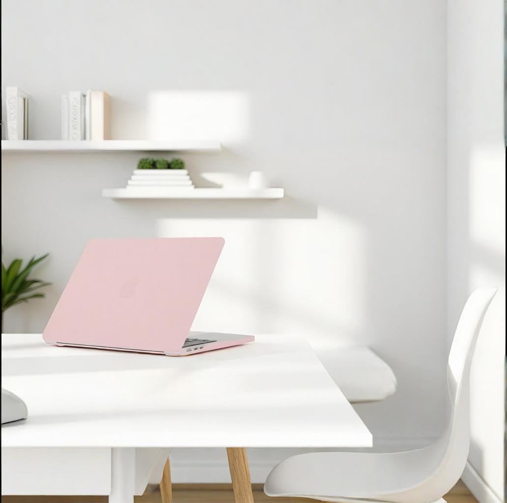 Se7enline Compatible with MacBook Pro Case 16 inch 2021/2022/2023/2024 M4 M3 M2 M1Chip Model A2485 A2780 A2991 A3403 Matte Laptop Protective Hard Shell Case with Keyboard Cover Skin,Rose Quartz - Image 2