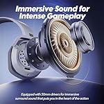 NUBWO G06 Dual Wireless Gaming Headset with Microphone for PS5, PS4, PC - 23ms Low Latency Audio - 100-Hour of Playtime - 50mm Drivers (White-Black) - Image 5