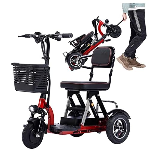 Foldable 3-Wheel Mobility Scooter - Compact Design for Elderly & Disabled