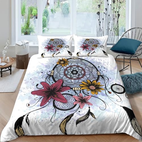Housse de couette attrape-rêves 140x200 microfibre 3D - 2
