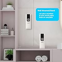 Vista 4 de Ambientador en aerosol, dispensador automático de fragancia compatible con lata de repuesto Glade y Airwick de 5.51 x 2.6 pulgadas, soporte