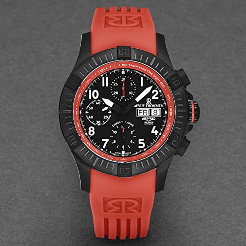 Men's 'Air Speed' Black Dial Red Rubber Strap Automatic Watch 16071.67764