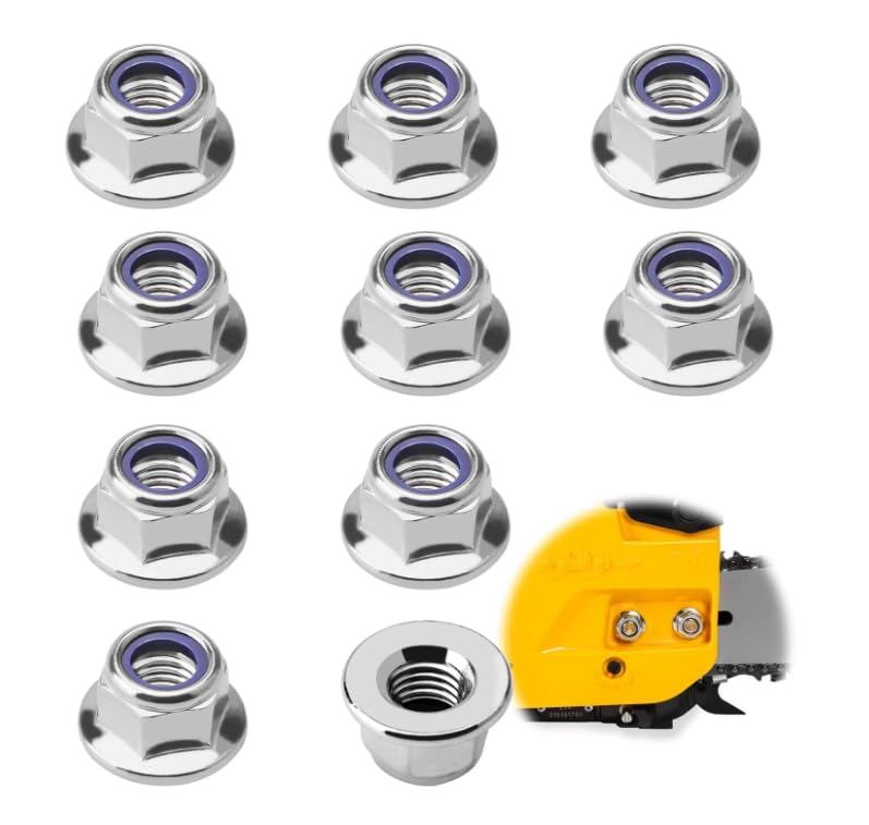 M10 Nylon Inserti Esagonali Blocca Dadi Con Flangia, Semplice Fine, 5pz - Foto 2