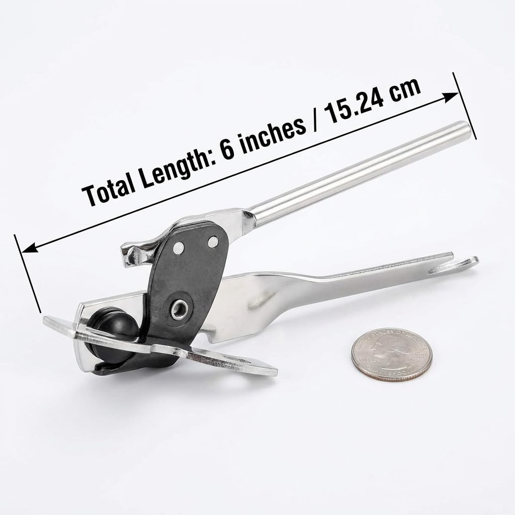 3-in-1 Schmetterlings-Dosenöffner, manueller Dosenöffner aus Edelstahl mit Komfortgriff, glatte Kanten für Zuhause, Camping und den täglichen Gebrauch