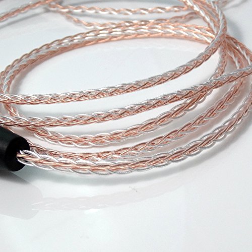 GAGACOCC DIY 4.5m (15 feet) 4-pin XLR Male to 4-pin XLR Female Balanced 4+4 Litz Braid 5n Pcocc Hybrid Silver Plated Cable Audio Connection Headphone Extension Cable