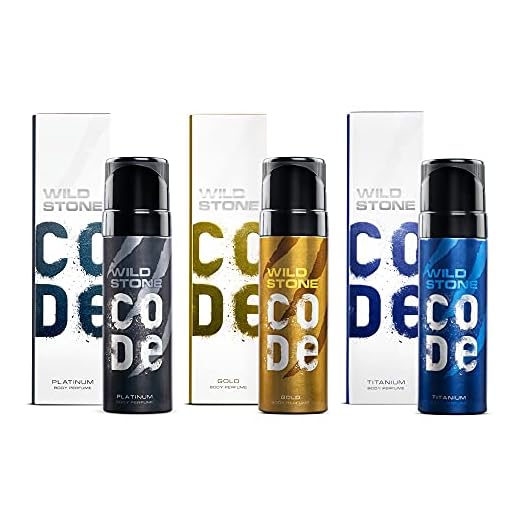 Wild Stone Code Platinum, Gold, Titanium Body Perfume (120ml each)
