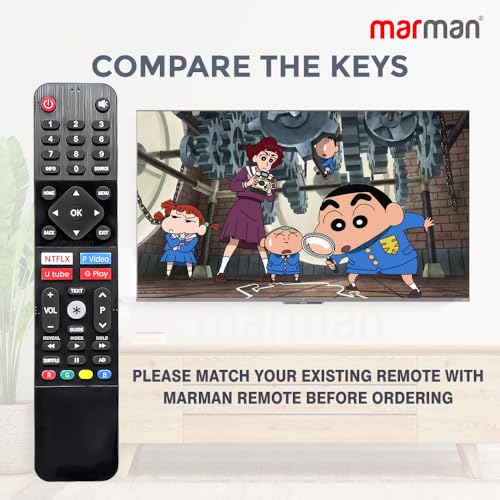 Image of marman Compatible with Nokia Tv Remote Control Original 43CAUHDN 55CAUHDN 43 55 Inch TV Model Only Support Suitable for Smart 4k FHD UHD Android Television Without Voice Command