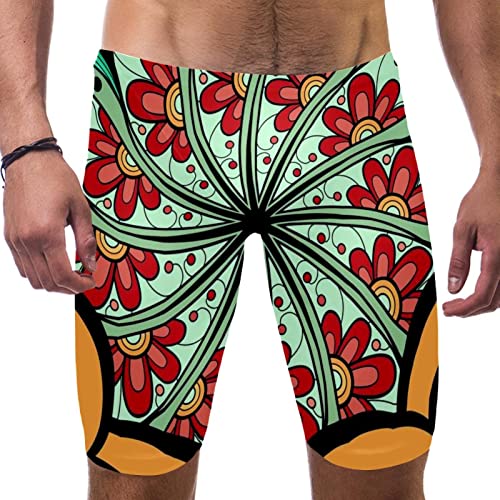 Bañador de playa de flores y mariposas shorts de natación hombre XXL para vacaciones