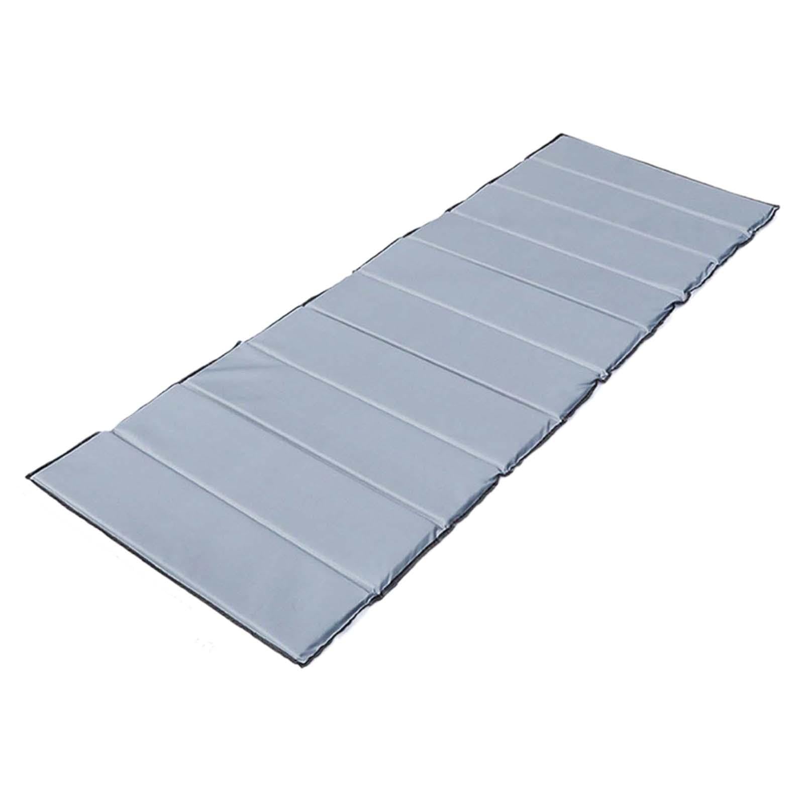 Tapis de Camping/Tapis de Sol Pliable et Multifonctionnel 195 Cm X 70 Cm, Résistant à L'humidité, Idéal pour La Plage, Le Jardin Ou La Cour, Gris 1,5 cm d'épaisseur