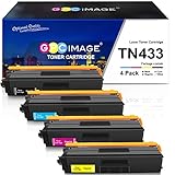 GPC Image Compatible Toner Cartridge Replacement for Brother TN433 Toner TN 433 Compatible with...
