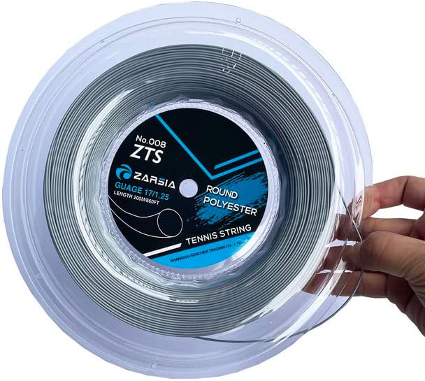 1 Reel ZARSIA 4G Tennis Racket String 1.25MM Durable Smooth Tennis Strings ZTS008
