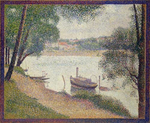 Toile Weatherjatte gris Seurat 60x90 cm, l'affiche d'art idéale pour habiller un grand mur vide