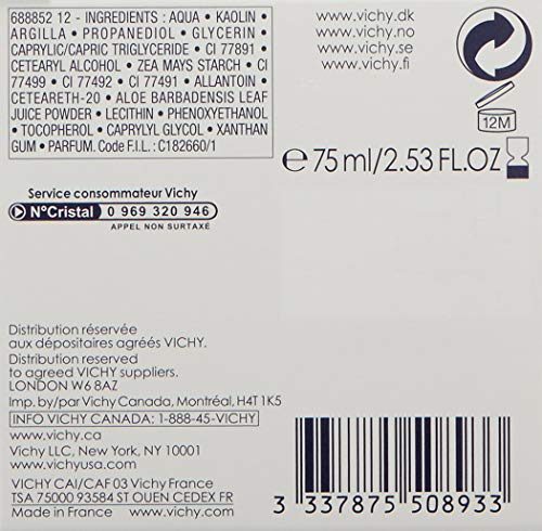 Vichy Máscara de Argila Térmica Purificante para Poros 75ml