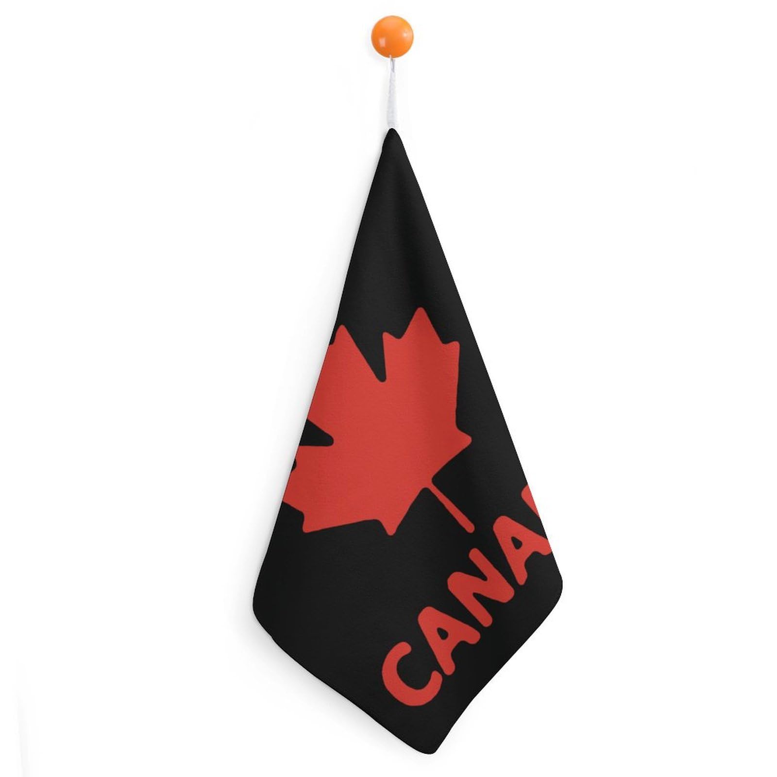 CGSBNGHA Canada Flag Maple Hand Towel Hanging Face Towels Cleaning Cloths Handkerchief for Bathroom Kitchen