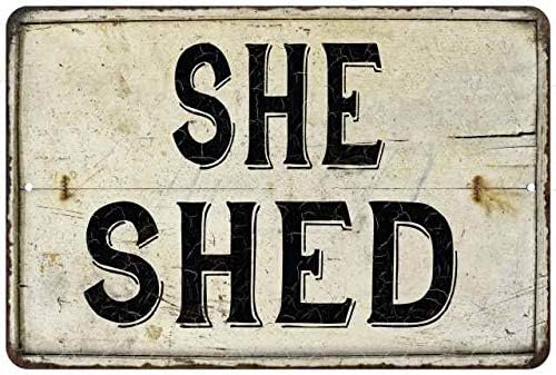 Chico Creek Signs She Shed Schild Vintage Decor Wandschilder Dekorationen Kunst 