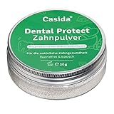 100% VEGAN & OHNE UNERWÜNSCHTE ZUSATZSTOFFE: Das Casida Zahnpulver Dental Protect ist frei von Trennmitteln, Aromen, Farbstoffen, Stabilisatoren, Füllstoffen, Gelatine und selbstverständlich auch GMO-frei, laktosefrei, glutenfrei & ohne Konservierungsstoffe