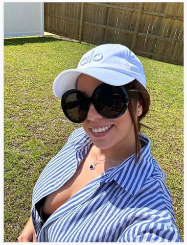 ADE WU Oversized Round Sunglasses for Women Vintage 60s 70s Big Frame Shades UV 400 Protection Sun Glasses Trendy2