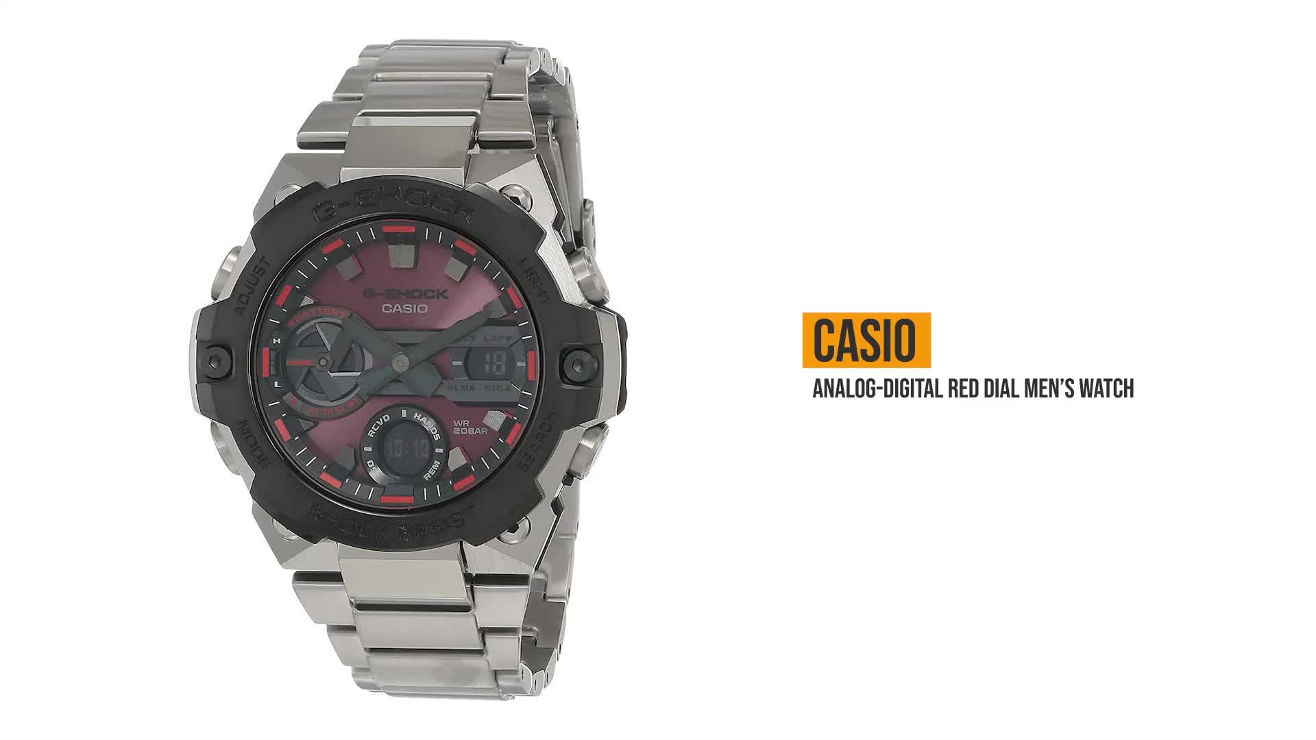 G-SHOCK GST-B400AD-1A4JF レッド GST-B400AD-1A4 | G-SHOCK G-STEEL GST-B400 Series | CASIO