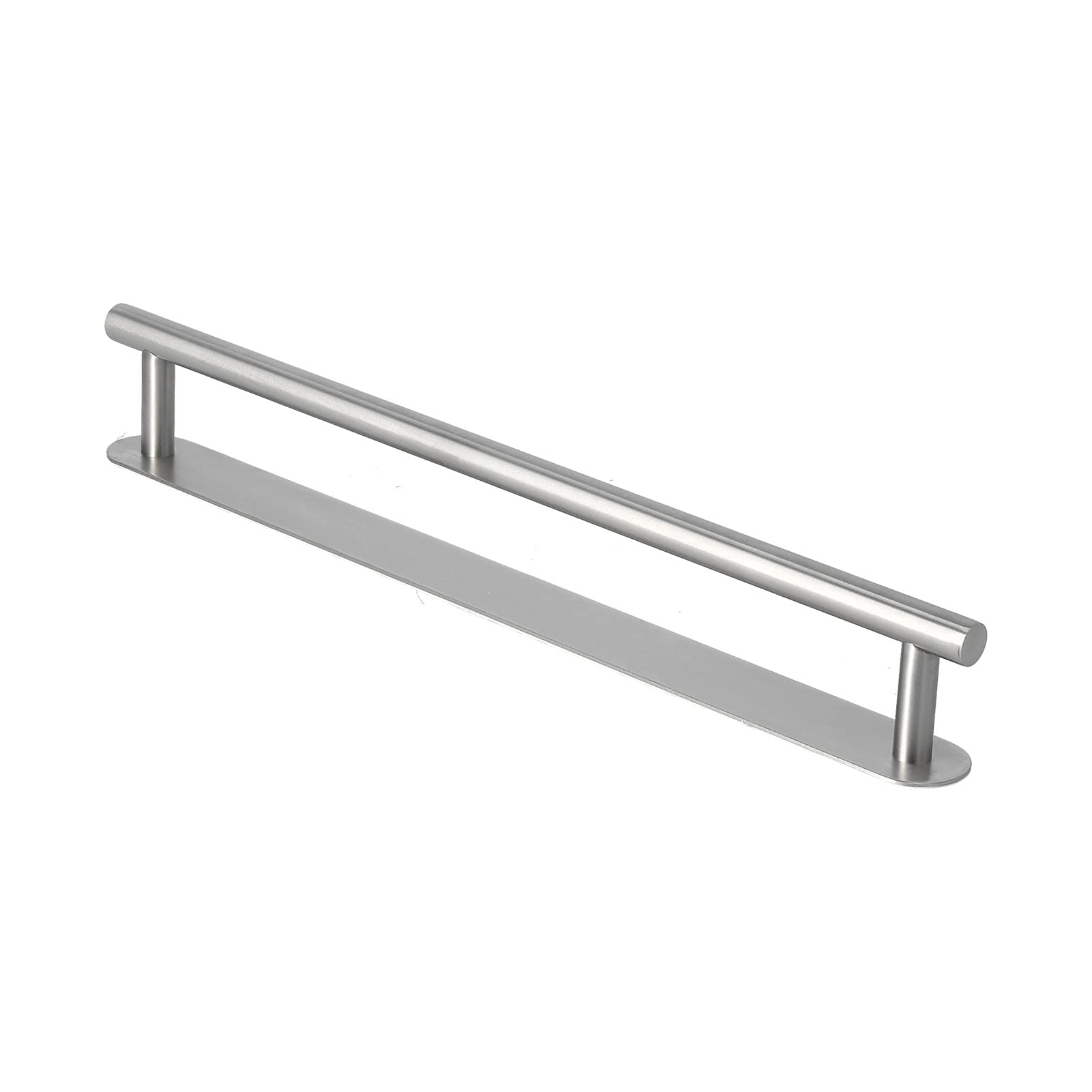 SIXRUN Toallero de Acero Inoxidable 304, Barra de Toalla Adhesiva Cepillada, Soporte para Barra única, Montaje en Pared sin Taladro para Baño, Cocina, Cuarto de Lavado, Puerta de Gabinete (50cm)