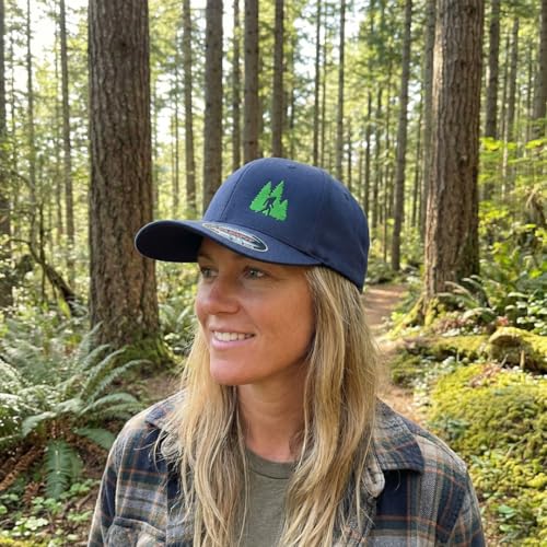 Image of Flexfit Left Side Panel Woods Bigfoot A Embroidery Hats for Men & Women