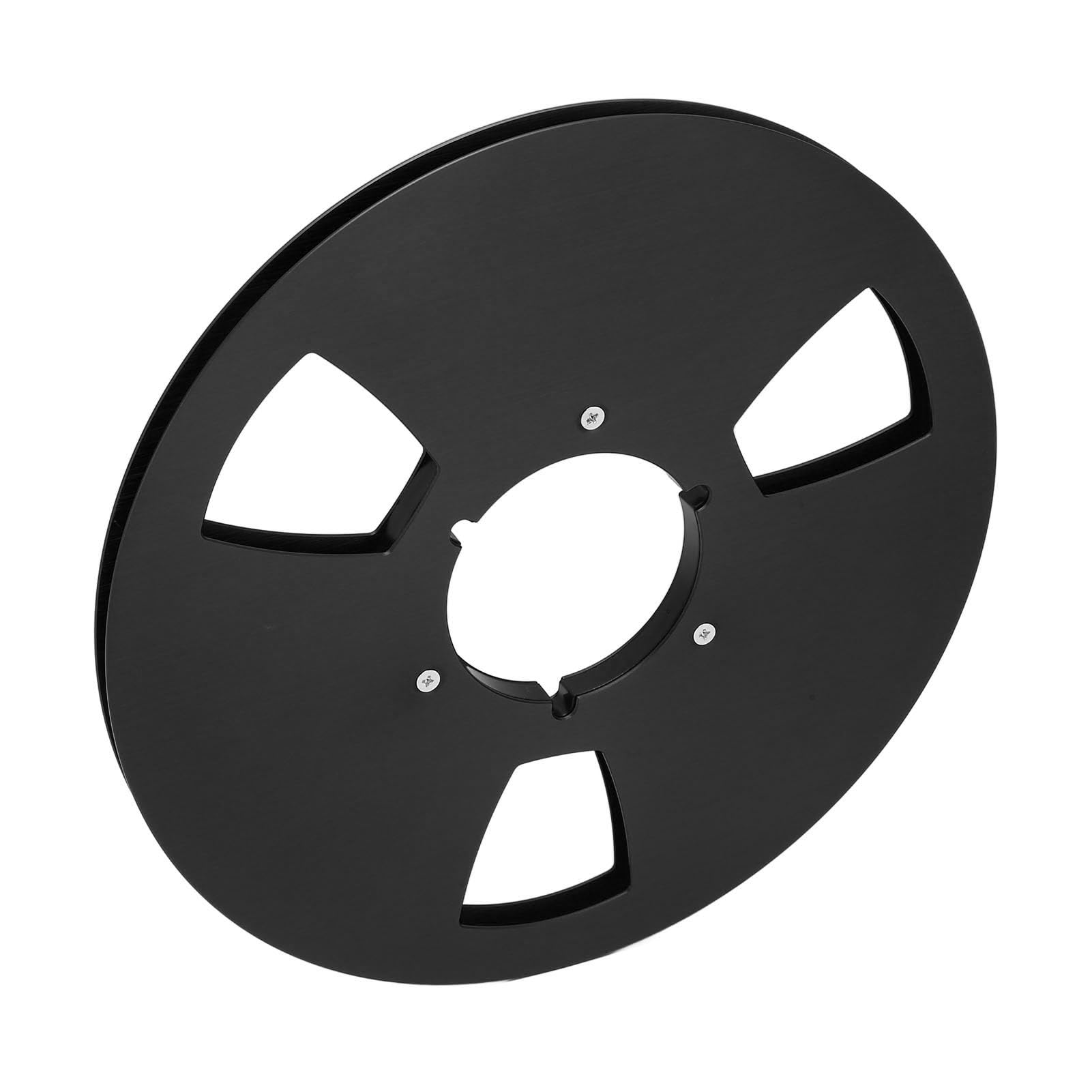 Bobine de Bande Vide 1/4" 10,5 Pouces, Bobine de Réception à 3 Trous avec Vis en Acier Inoxydable Haute Résistance pour Lecteur de Bande Bobine à Bobine