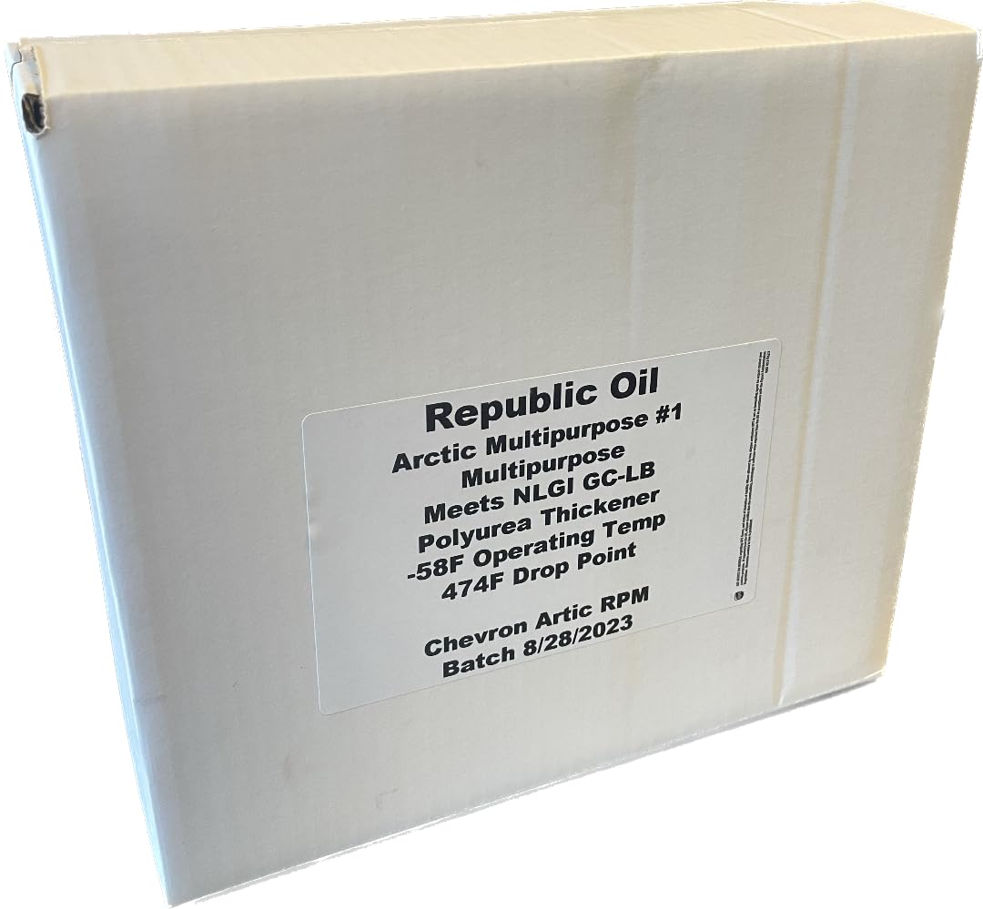 Republic Oil Arctic Multipurpose Grease #1 Polyurea -58F Operating Temp 10x14oz
