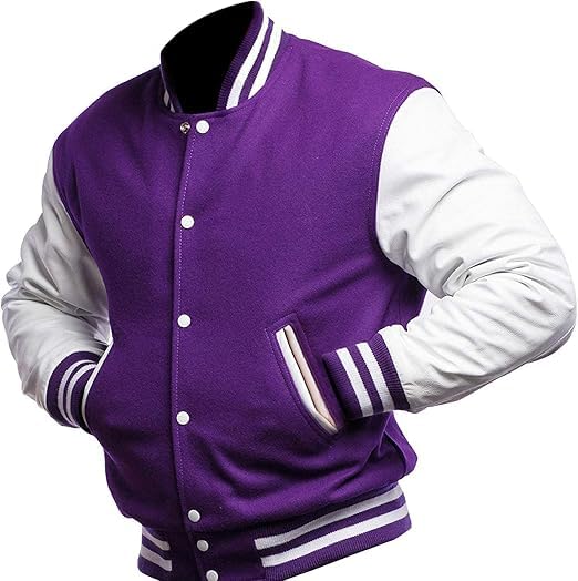 Letterman Varsity Jackets for Men, Baseball Bomber Jackets, High School Letterman Jackets, Warm Wool Outerwear