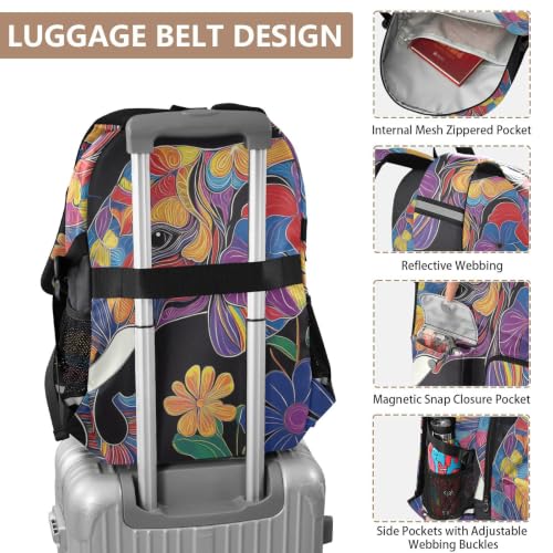 Mochilas de viaje con flores bohemias el regalo ideal para niñas 4