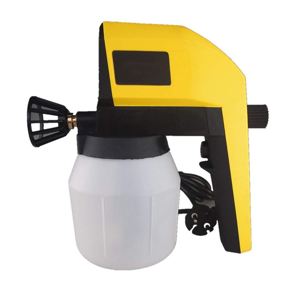 Pulverizadores de Pintura eléctricos de Bricolaje de Mano Amarillo Aerógrafo 100W Sistema de Pistola de pulverización portátil Profesional Pulverizador de Valla para el hogar para