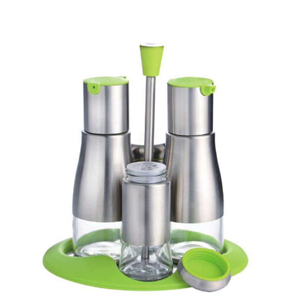 JYCCHSpice Jars,Seasoning Box With Lid, Seasoning Box Set Spices Container Bottle Kitchen Condiment Organize Jar 5pcs Spice Ra